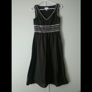 Embroidered A-line Dress